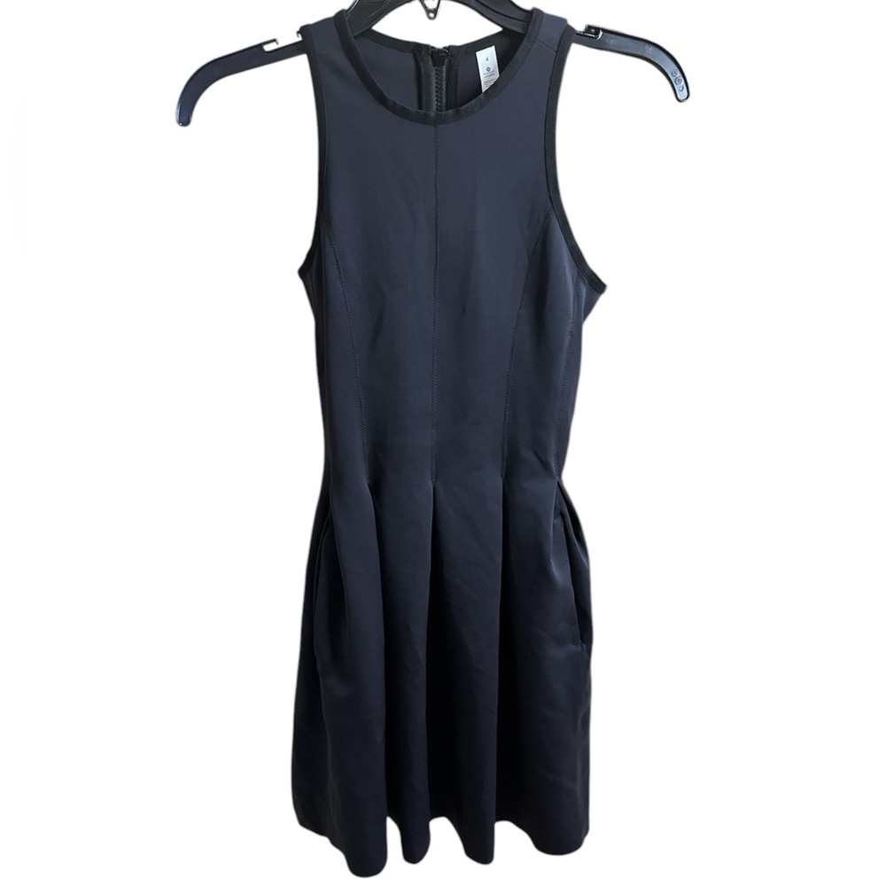 Lululemon Athletica Black Racerback Sheath Mini Dress Size 4